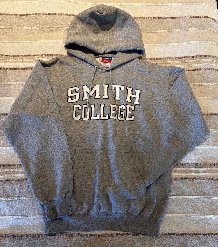 Grey Hoodie With Smith College Text