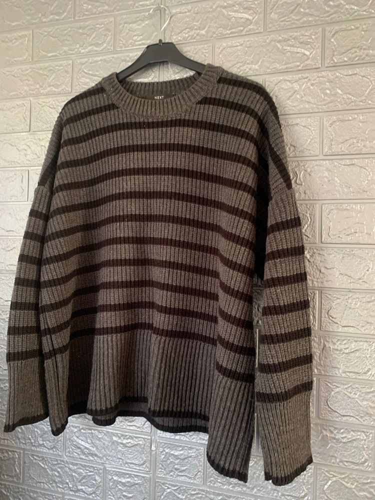 striped knit sweater imagen 3