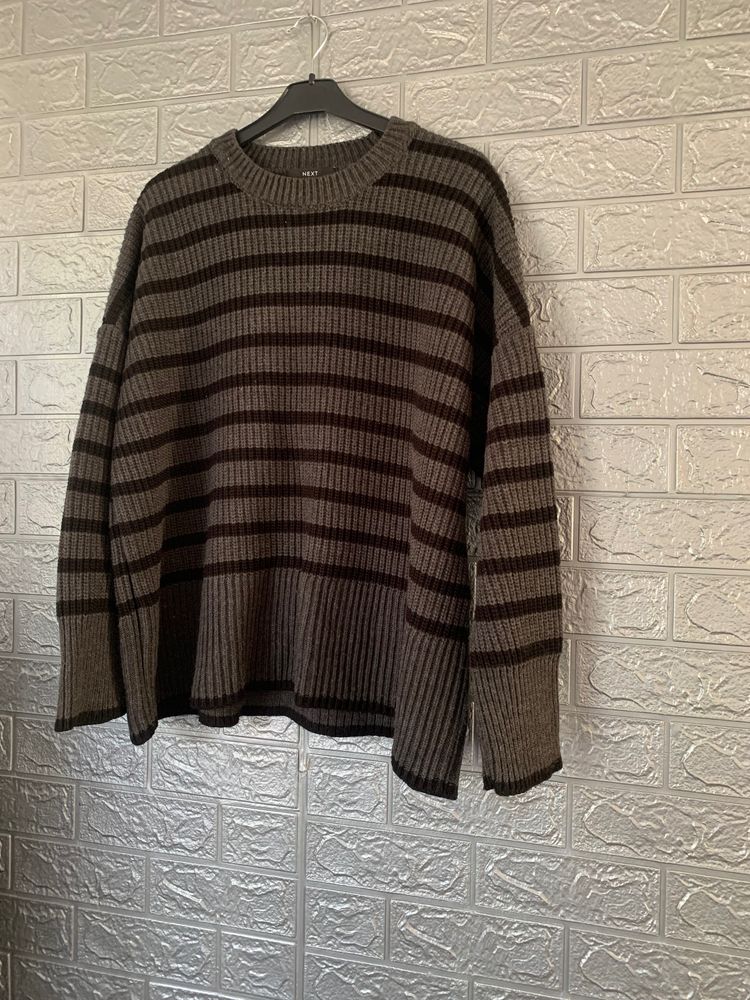 striped knit sweater imagen 1