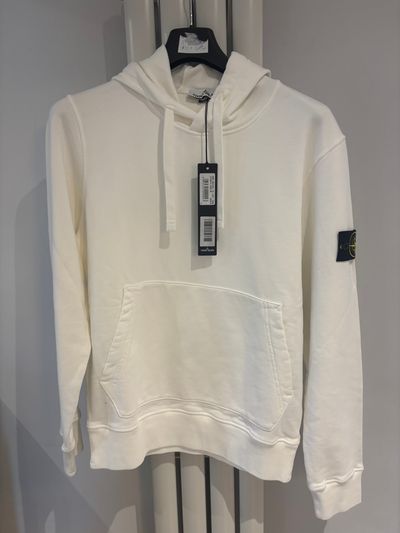 Stone Island White Hoodie