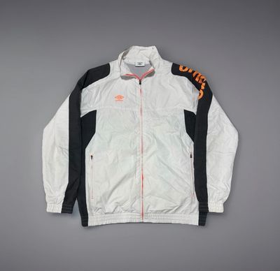 Umbro White And Black Zip-Up Jacket