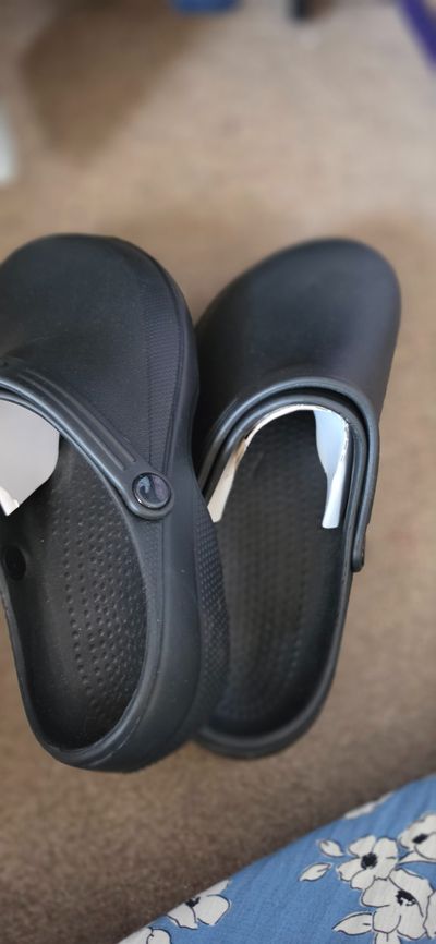 Black Slip-On Clogs