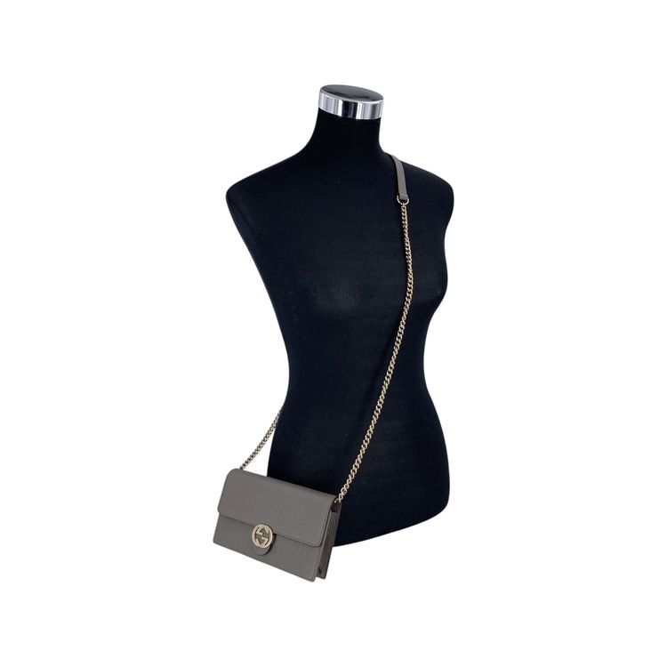 Gucci Leather Crossbody Bag Wallet on Chain image 4