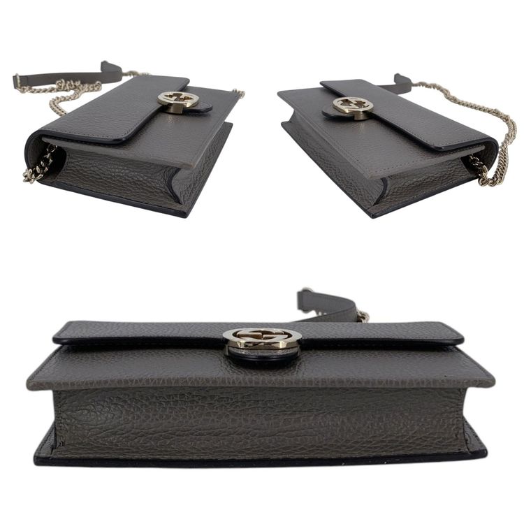 Gucci Leather Crossbody Bag Wallet on Chain image 7