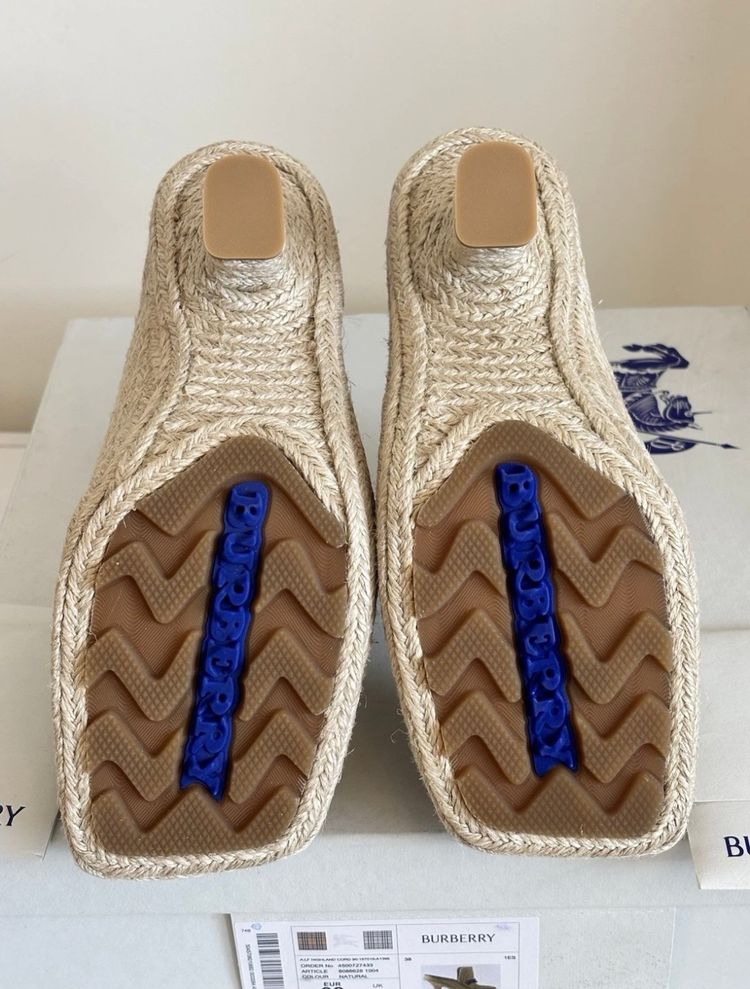 Burberry Heeled Espadrille Shoes image 4