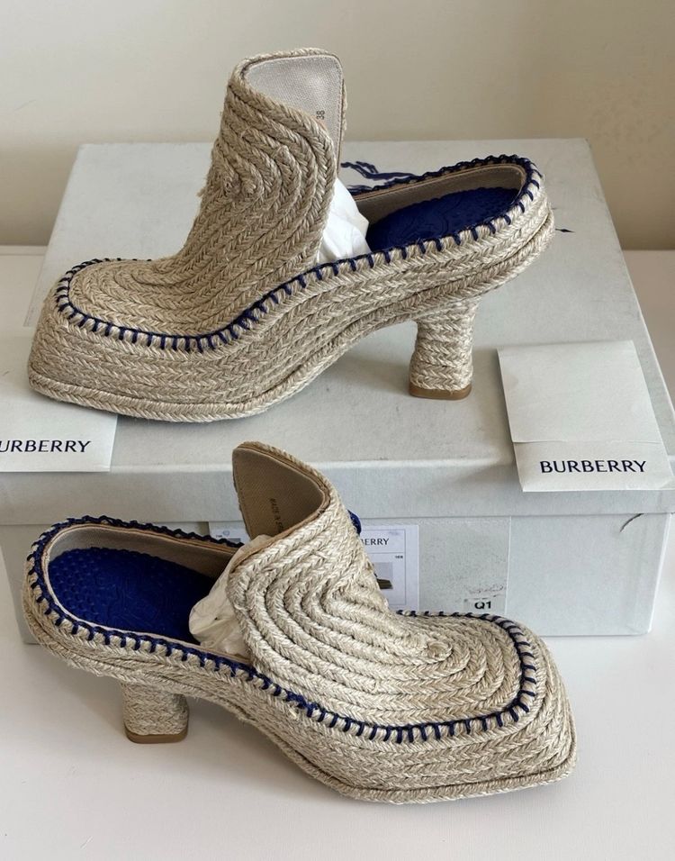 Burberry Heeled Espadrille Shoes image 2