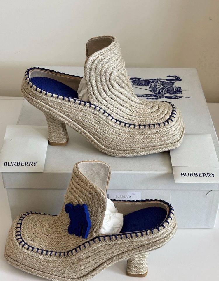 Burberry Burberry Heeled Espadrille Shoes product image