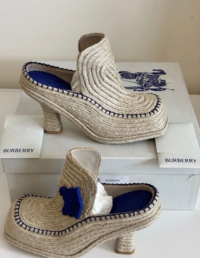Burberry Heeled Espadrille Shoes