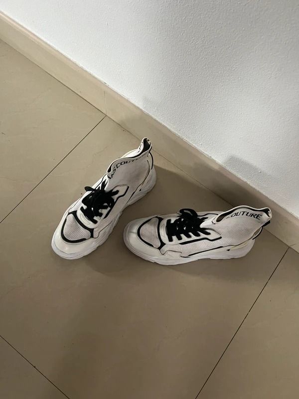 Versace Jeans Couture White Sock Sneakers imagen 3