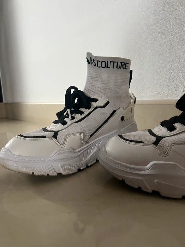 Versace Jeans Couture White Sock Sneakers imagen 2
