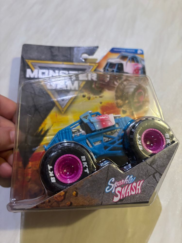 Monster Jam Sparkle Smash Training Truck Toy