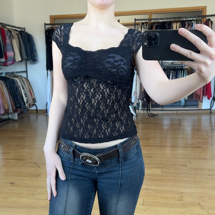 Tally Weijl Black Lace Top