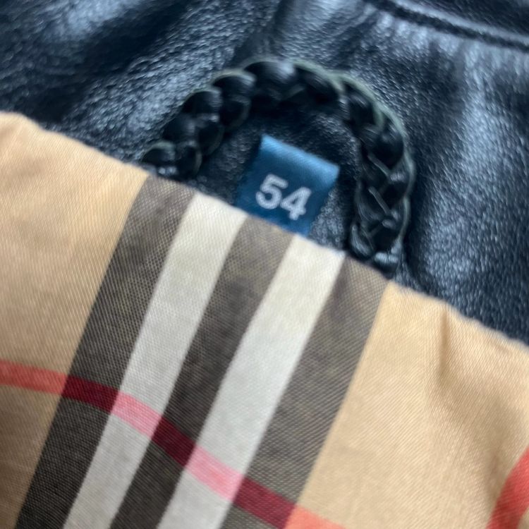 Burberry Black Leather Coat image 3
