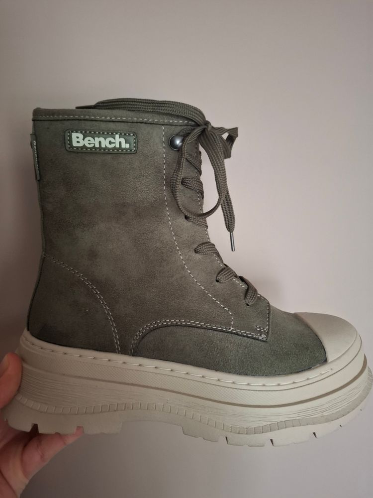 Bench Grey Lace-Up Boots 2