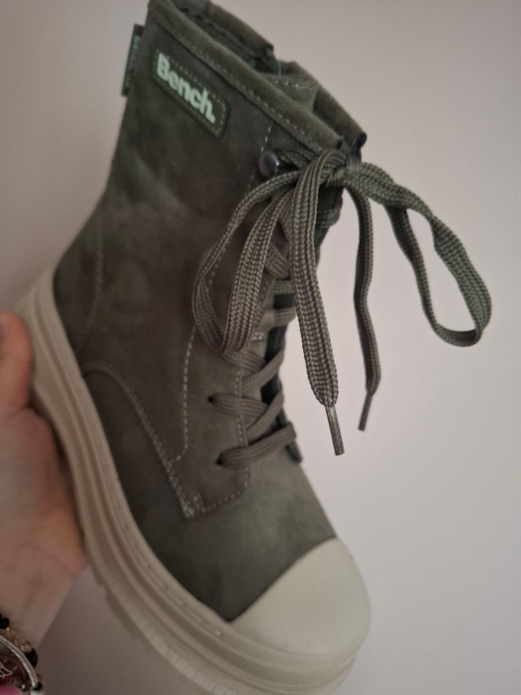 Bench Grey Lace-Up Boots 4