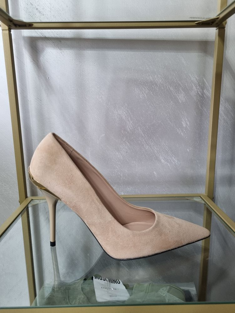 HIGH Beige Pointed-Toe High Heel Shoe product image