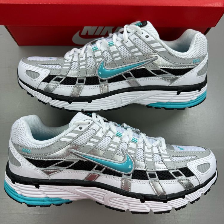 Nike P-6000 Size UK 8 Dusty Cactus White Silver Men's Trainers CD6404-103