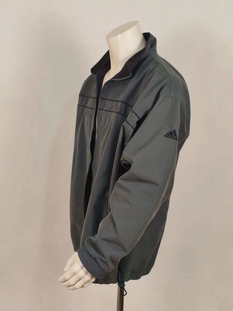 Adidas Vintage Giacca a Vento Grigia Uomo XL – Track Jacket Anni 90/2000 image 2