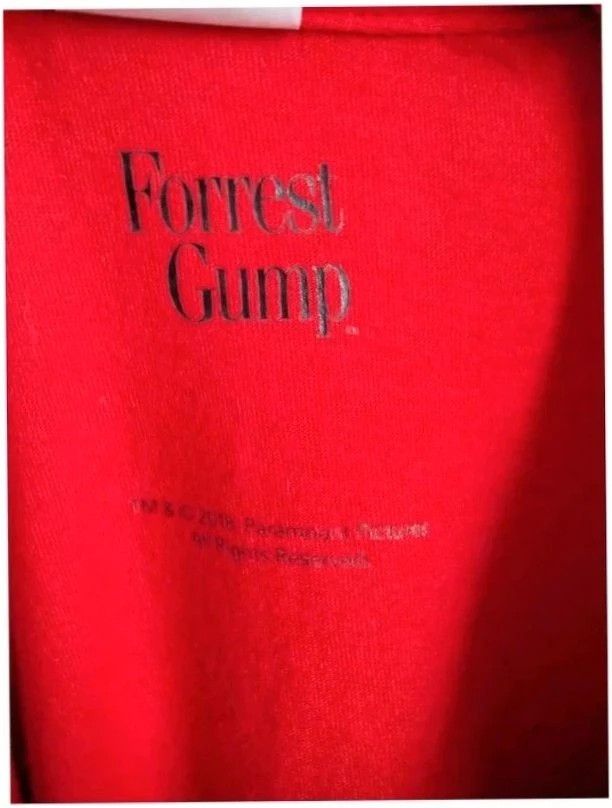 Vibrant Red Forrest Gump T Shirt XL Bubba Gump 44 Movie Promo Graphic Tee image 7