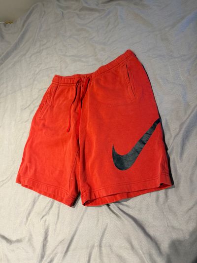 Red Nike casual shorts