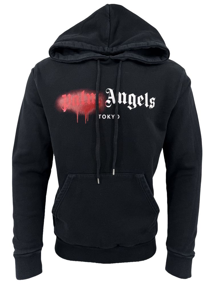 Palm Angels Spray Tokyo Hoodie - Black (924441441)