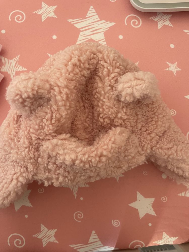 Pink Teddy Bear Hat With Ears