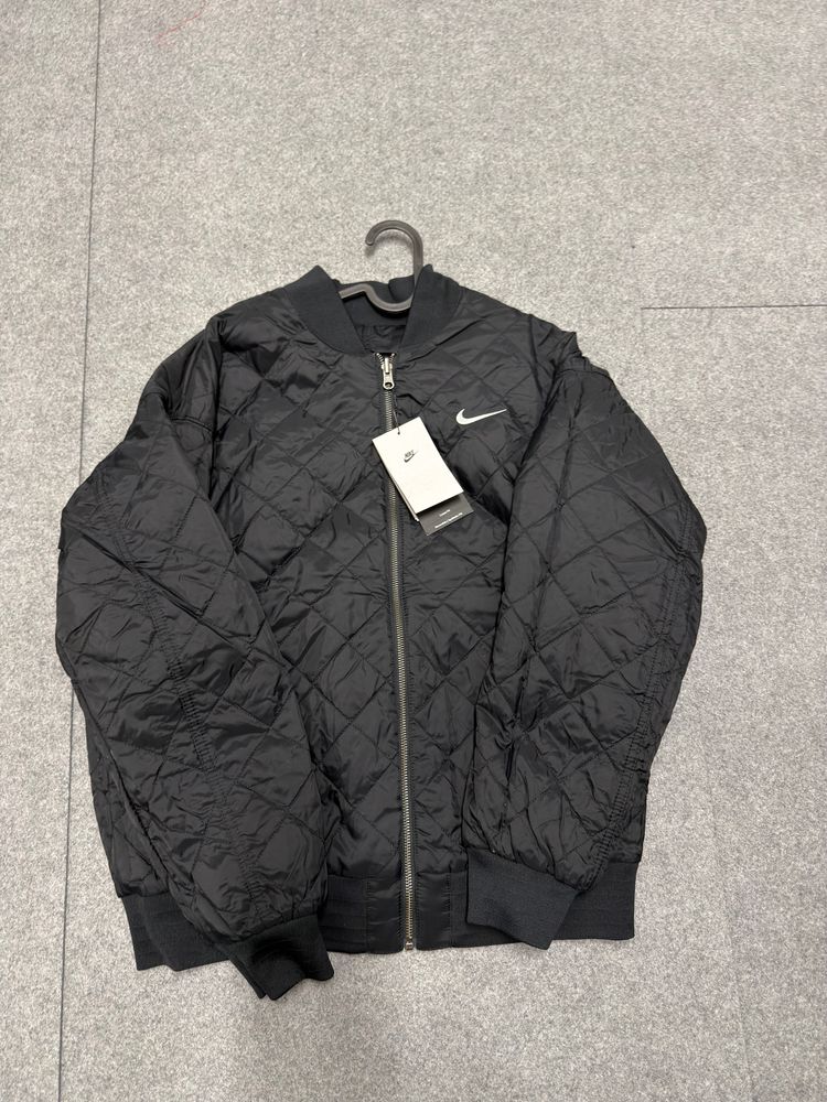 Nike REVERSE Black Quilted Bomber Jacket