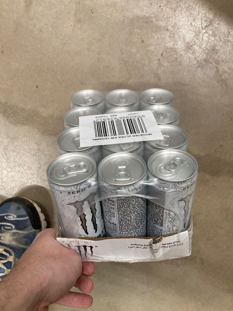 monster white 12x250ml RRP £18