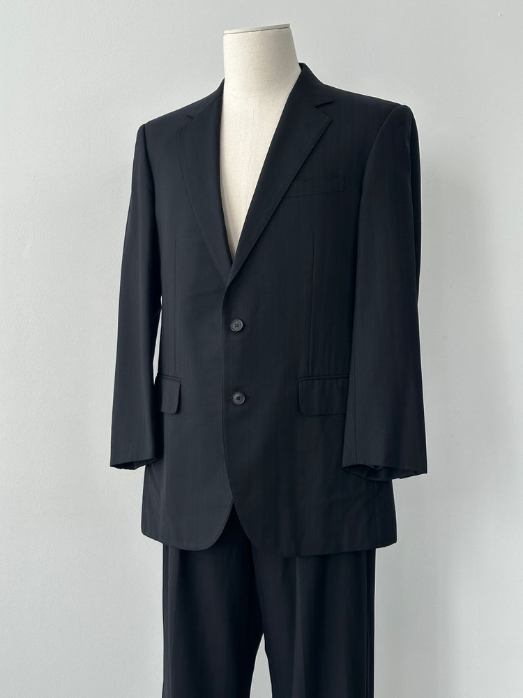 Burberry London 1990s Pure Wool Stripe Single Breasted Suit - 42S/W36 image 4