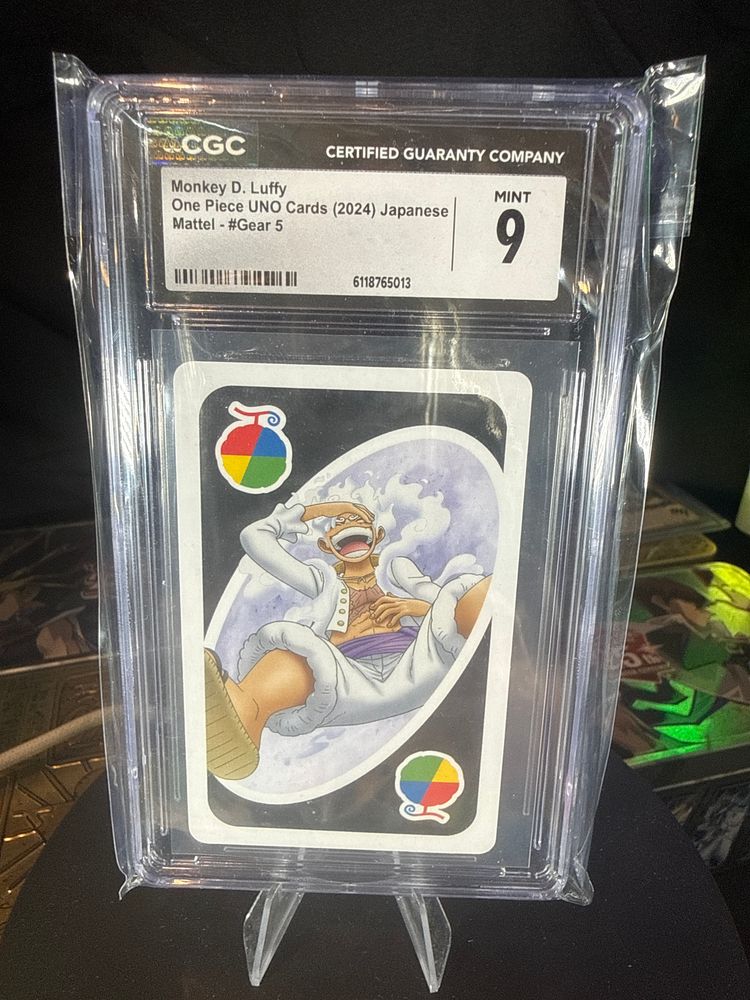 Monkey D. Luffy One Piece Uno Card CGC Mint 9