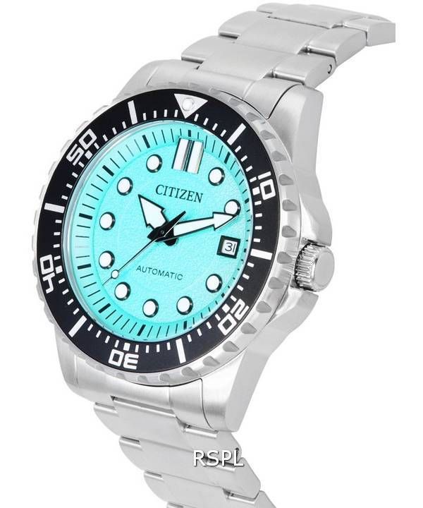 Citizen Urban Mechanical Stainless Steel Aqua Blue Dial Automatic NJ0170-83X 100M Men's Watch 4