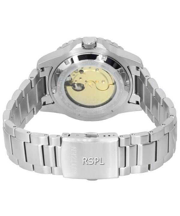 Citizen Urban Mechanical Stainless Steel Aqua Blue Dial Automatic NJ0170-83X 100M Men's Watch 5