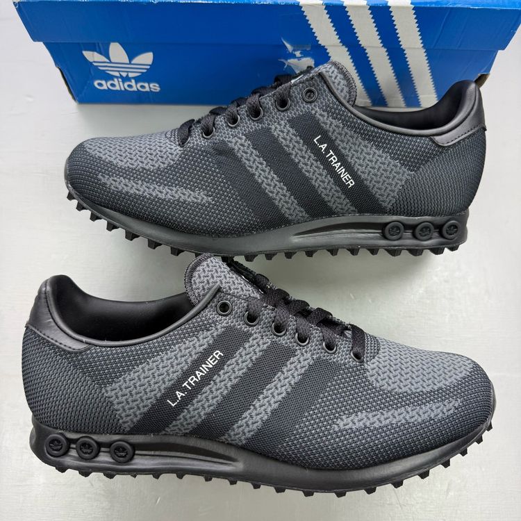 Adidas LA Trainer Weave Size UK 7.5 Black Grey Originals Men's Trainers EE6550 imagen 1