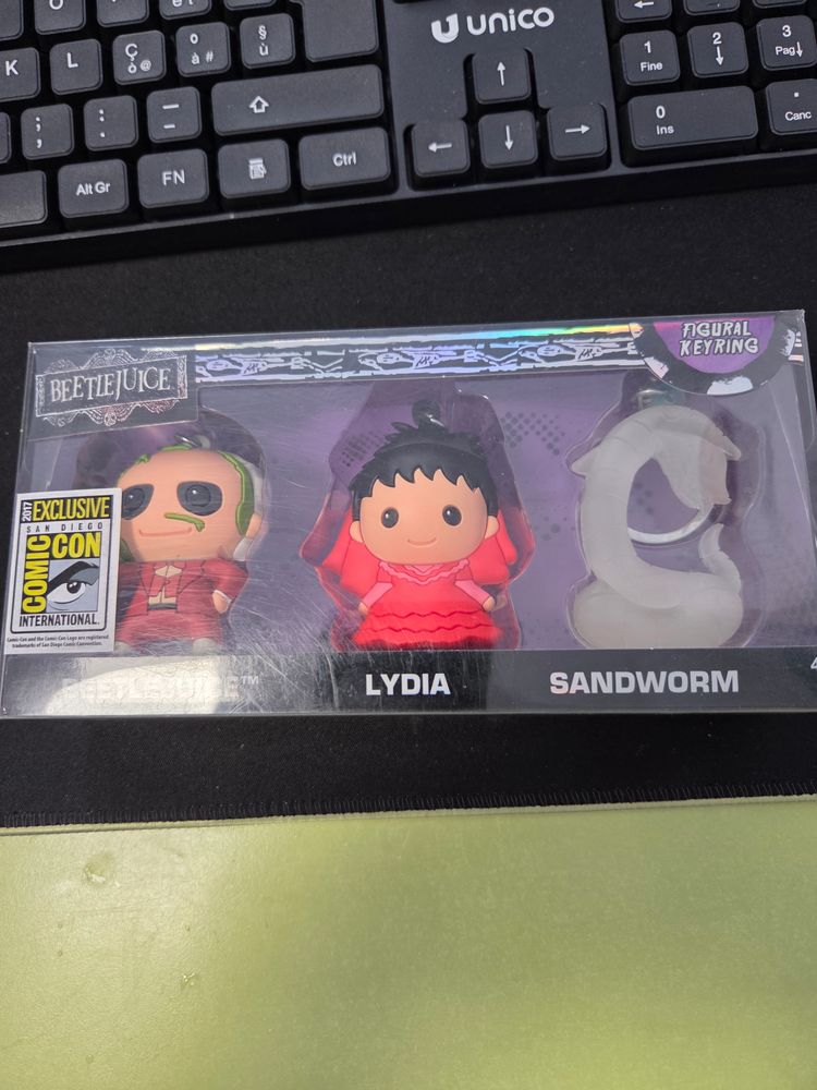 Beetlejuice Figurine Keyring Set