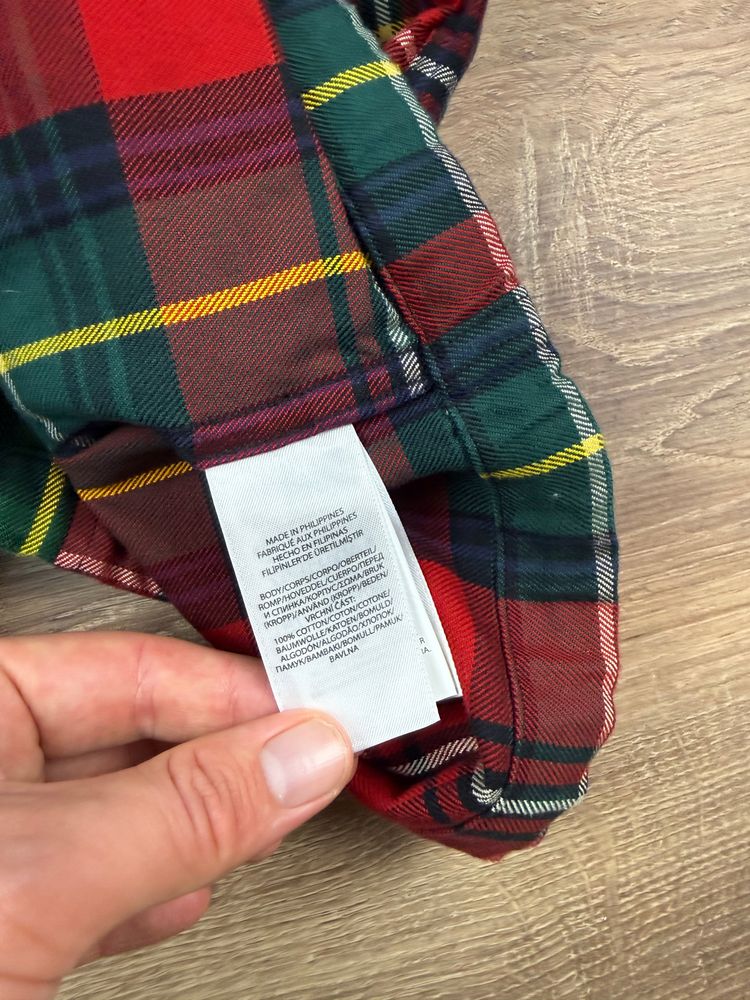 Ralph Lauren Polo Plaid Patchwork Button Up Hoody (XL) image 5