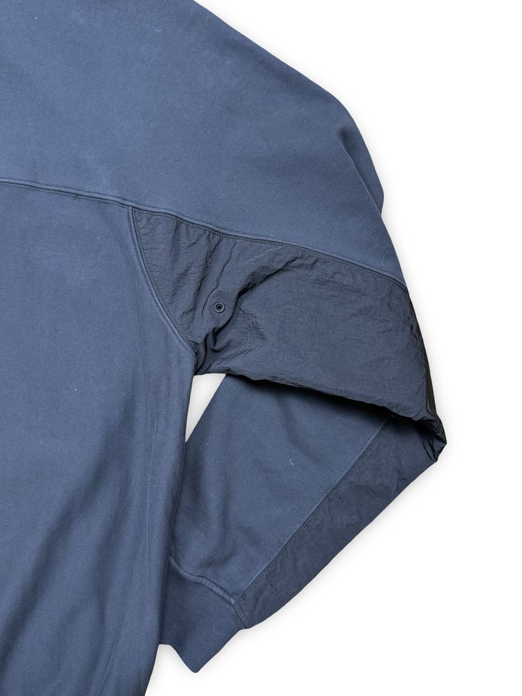 Stone Island Black Nylon Panel Crewneck imagen 2