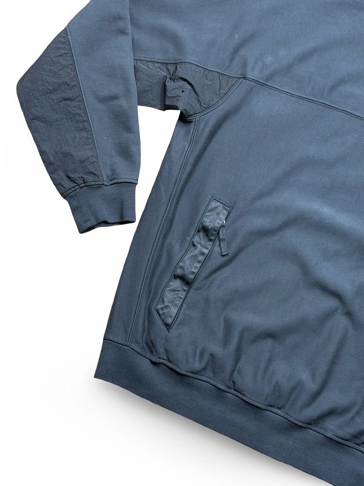 Stone Island Black Nylon Panel Crewneck imagen 7