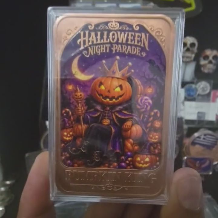 Nike 5oz copper Halloween Night Parade Pumpkin King Copper Bar - Bullion product image