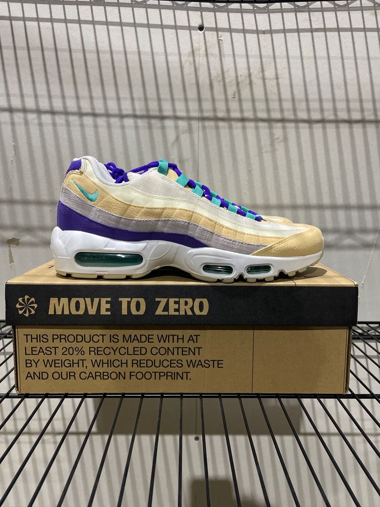 A-926916 Nike AM95 Air Sprung Sail Purple Teal Brand New In Box