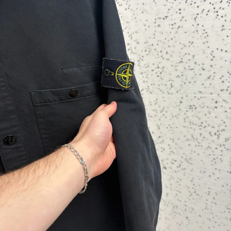 Stone Island Black Moleskin Hooded Jacket image 4