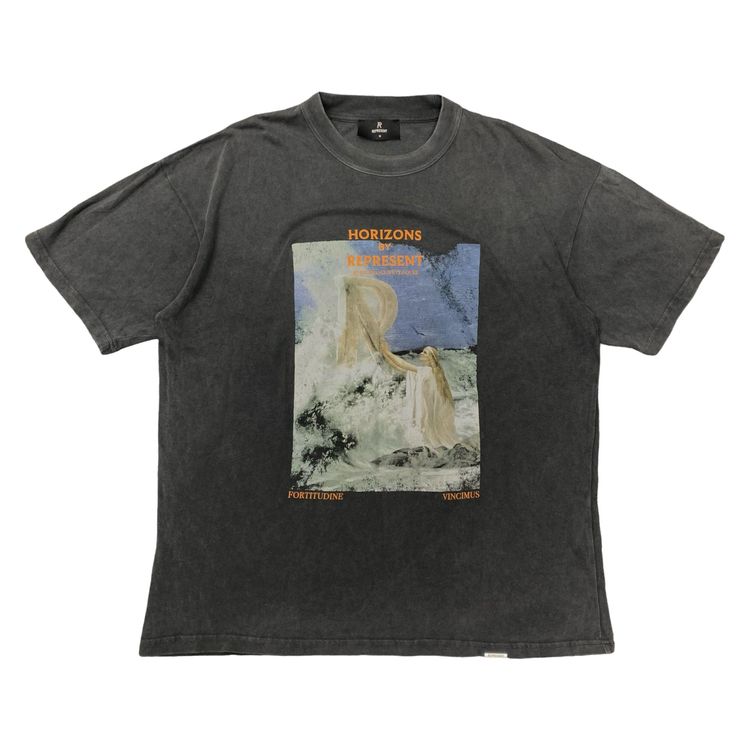 Represent Medium Horizons Aged Black T-Shirt