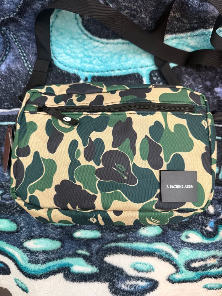 A Bathing Ape Camo Shoulder Bag