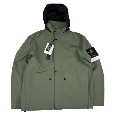Stone Island 2024 Sage Green Light Soft Shell-R Jacket - XL