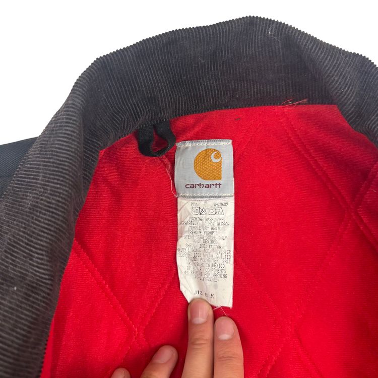 Vintage Carhartt Sante Fe Workwear Quilted Jacket J13 BLK image 4