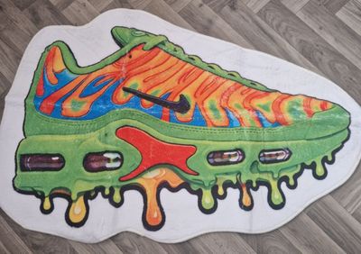 Colorful Sneaker-Shaped Rug