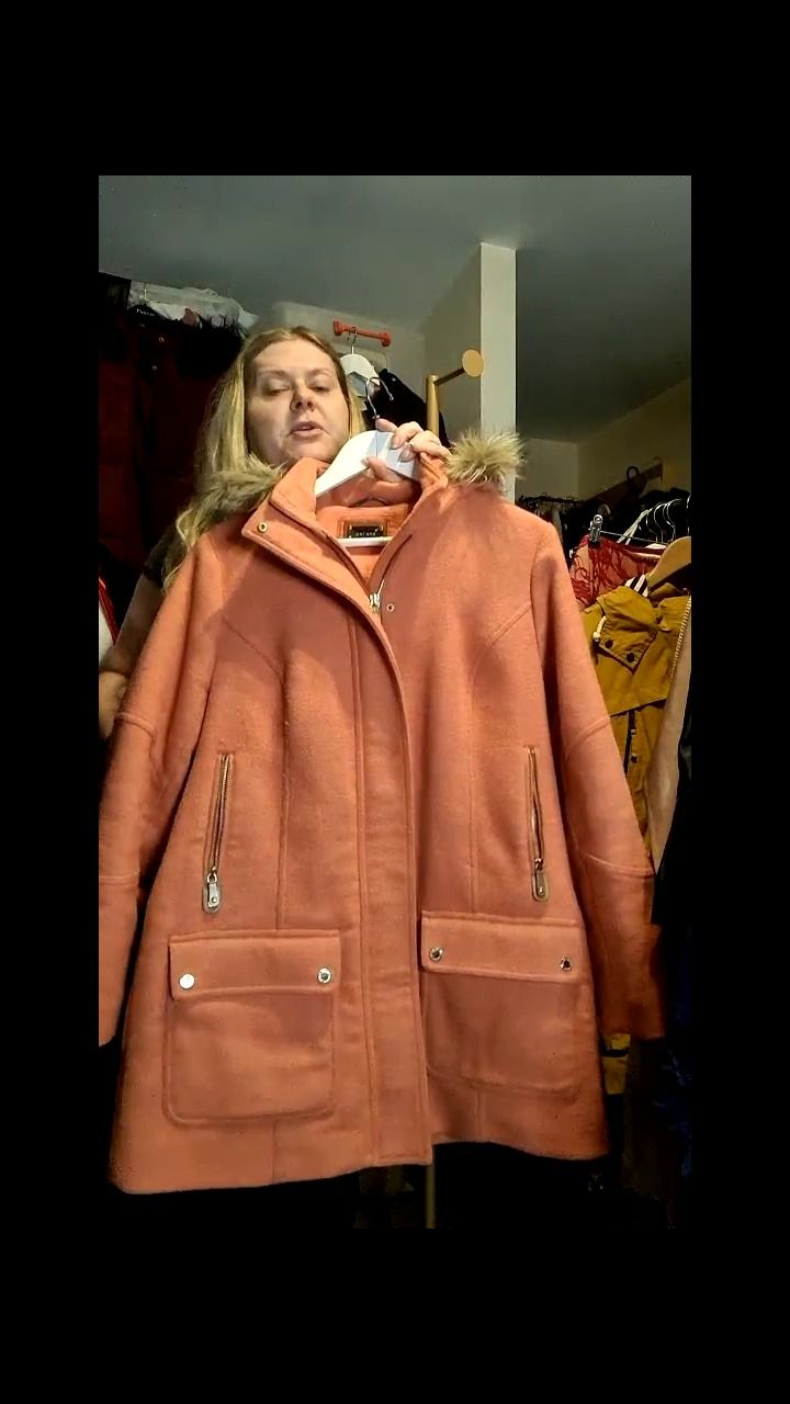 Per Una Per Una  - Gold label Coat - preloved -   size 16 - orange product image