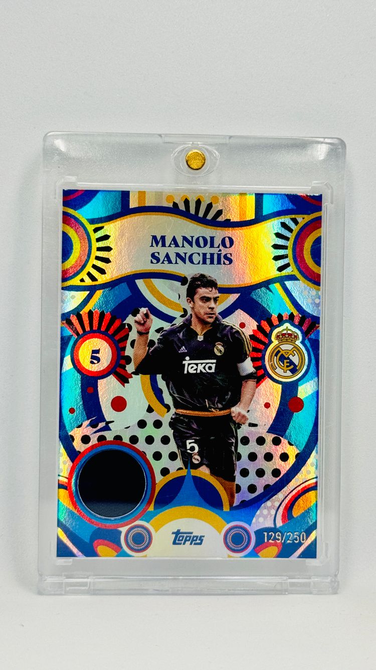 PATCH match-worn /250 - Manolo Sanchis - Real Madrid - Topps Team Set 24-25