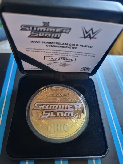 Wwe Summerslam Gold 24k-Plated Commemorative Coin