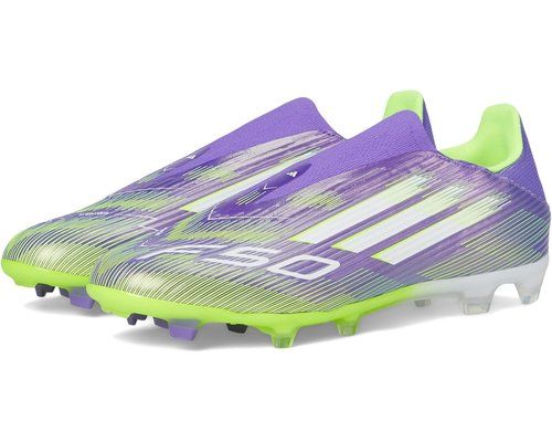 adidas Adizero F50 League Laceless FG MG Purple Rush Lucid Lemon Football Boots rrp £85.00 (JH7734)