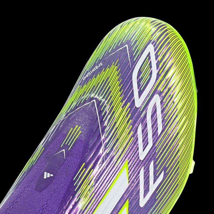 adidas Adizero F50 League Laceless FG MG Purple Rush Lucid Lemon Football Boots rrp £85.00 (JH7734) 5